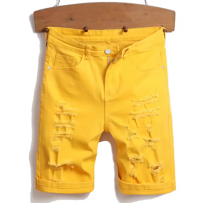 🩳 50% RABATT! 🔥 Herren lässige Sommer Destroyed Shorts – Zerrissene Optik & bequeme Passform – Ideal für Streetstyle, Urlaub oder warme Tage – atmungsaktiv und stylish 🌞✨