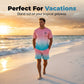 ⏰ 50 % RABATT – Nur für kurze Zeit ✨👕 2-teiliges Sommer-Set für Herren – Kurzarm-Shirt & Shorts mit Palmen-Print & Farbverlauf, atmungsaktiv, bequem & perfekt für Strand, Urlaub & Alltag 🌴🌅