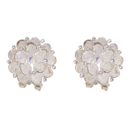 🌸💎 50% RABATT! Elegante Funkelnde Blumen-Ohrstecker – Zirkonia-Besatz, nickelfrei & zeitlos – Perfekt für Hochzeit, Abend & Alltag ✨