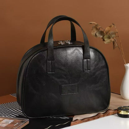 🔥50% RABATT🔥 Mehrkammer-Kosmetiktasche aus PU-Leder 💼 — Pinsel, Lippenstifte & Paletten ordentlich sortiert ✨