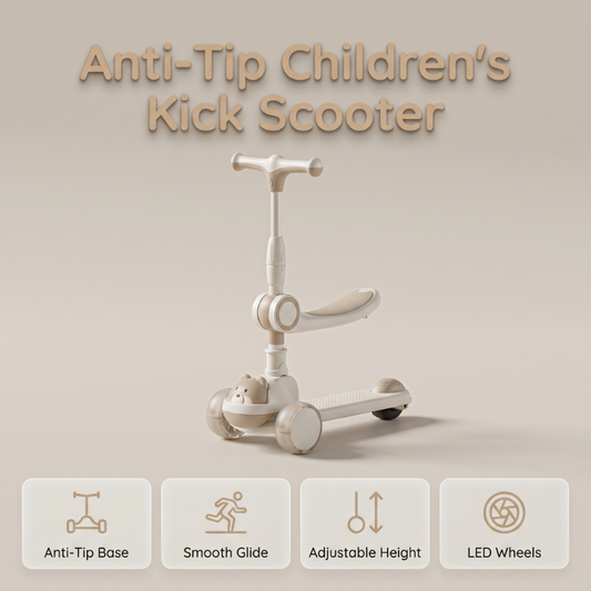 🔥50% RABATT | ✨Kippschutz-Kinderroller mit Leuchtenden Magneträdern – Dual-Modus, Klappbar & Rutschfest 🛴⭐