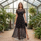 🔥50% RABATT🔥 Damen Mesh Blumen Maxi-Kleid | Elegant & Feminin 🌸