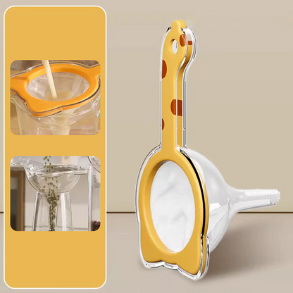 🥣 Multifunktionelles Küchensieb-Set mit Trichter ✨ Feines Edelstahlsieb für Saft, Soßen, Suppen & Babynahrung