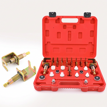 ⚙️ Komplettes A/C-Leckage-Prüfwerkzeug – robuste Kupferadapter, vielseitige Anschlüsse & zuverlässige Abdichtung, ideal für Werkstatt & Selbsthilfe 🛠️🚗