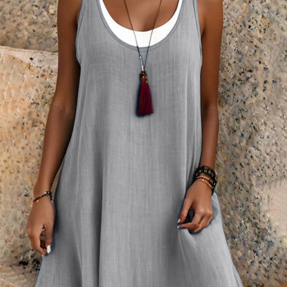 🔥 Heute -50 %! 👗 Damen-Tanktop-Kleid in Layering-Optik