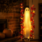 👻Hängender Halloween-Geist auf einer Schaukel mit LED-Beleuchtung