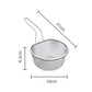 【⏰Limitiertes Angebot – 50% Rabatt】🍳 Hochwertiges Edelstahlsieb mit Griff – Praktisch zum Abseihen, Waschen & Kochen
