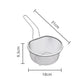 【⏰Limitiertes Angebot – 50% Rabatt】🍳 Hochwertiges Edelstahlsieb mit Griff – Praktisch zum Abseihen, Waschen & Kochen