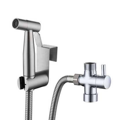 WC-Handbrause Set aus Edelstahl – Bidet-Sprühset für die Toilette