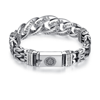 🔥 -50% Rabatt | Herren Retro Sechs-Silben-Mantra Armband – Bedeutungsvoll, Maskulin, Auffällig ✨ | Jetzt sichern! 🚀
