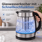 📢📢50 % RABATT !! ⏰2 l Glas-Wasserkocher mit großer Kapazität, automatischer Abschaltung und Überhitzungsschutz