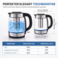 📢📢50 % RABATT !! ⏰2 l Glas-Wasserkocher mit großer Kapazität, automatischer Abschaltung und Überhitzungsschutz