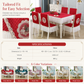 Modern Minimalist Dining Tablecloth and Chair Cover Set Household Table Cover and Chair Cushion Protector