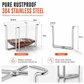 📢📢50% OFF !! ⏰Foldable 304 Stainless Steel Trash Bag Holder Stand for Kitchen and Outdoor Storage