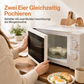 🥚 50% RABATT! 🍳 Eierdämpfer für die Mikrowelle – Zwei Fächer & schnell ✨