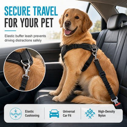 ⏳Zeitlich begrenzt: 50% Rabatt⏰Elastisches Nylon-Sicherheitsgeschirr für Hunde im Auto🚗🎗️🐕