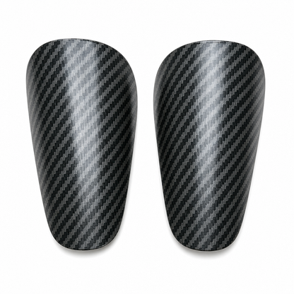 Mini Schienbeinschoner für Fußball in Carbon-Optik professionelle Schienbeinschützer Einsätze für das Training