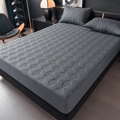 ⏰ 50% Rabatt! 💧Wasserdichter Matratzenschoner mit Spannrand – waschbar & atmungsaktiv, in Uni-Farben🛏️