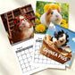 Niedlicher Meerschweinchen-Wandkalender