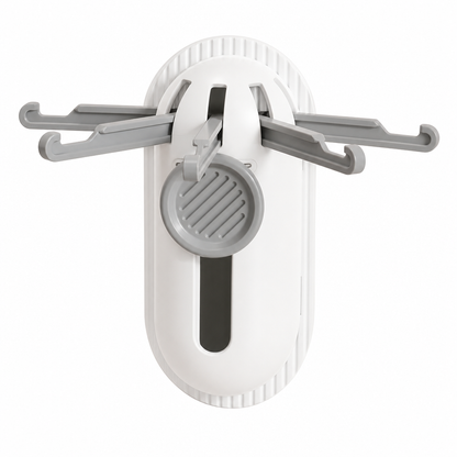 Wall Mounted Five Claw Retractable Adhesive Hook Storage Rack