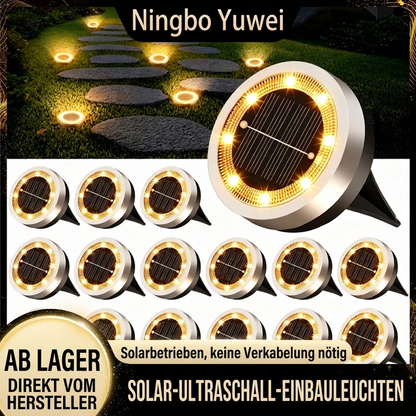📢📢50% RABATT !!⏰Solar betriebene Erdlichter aus Edelstahl für Gartenweg und Rasen zur Landschaftsdekoration im Außenbereich